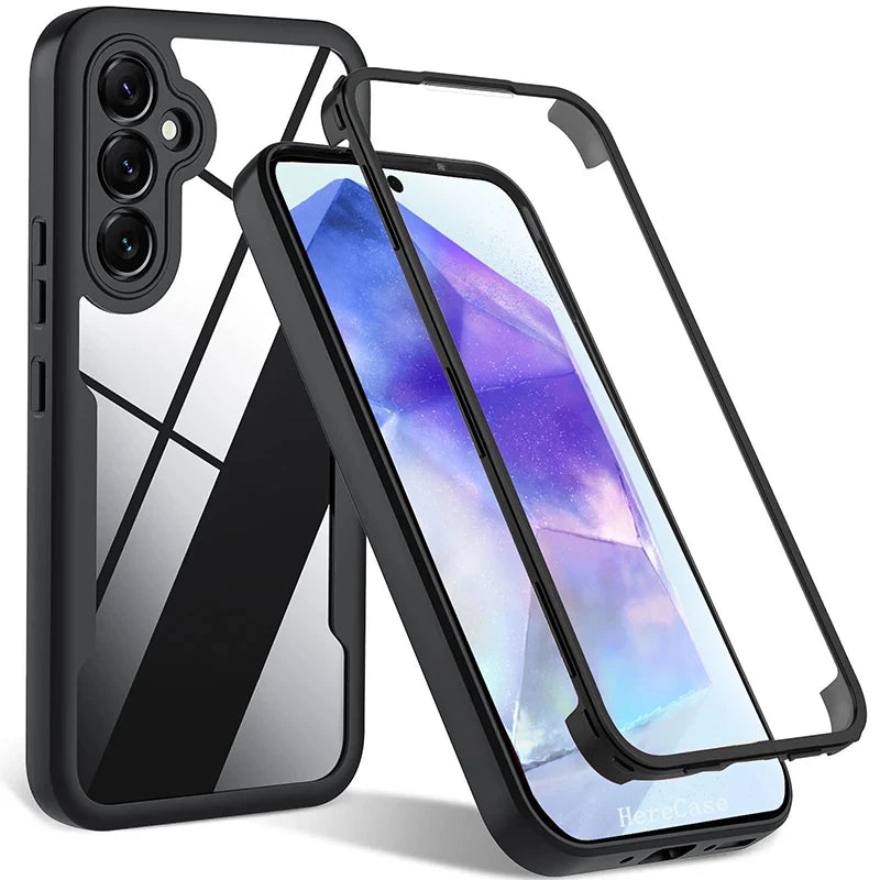 Coque de protection d'écran intégrale transparente antichoc pour Samsung Galaxy A16...