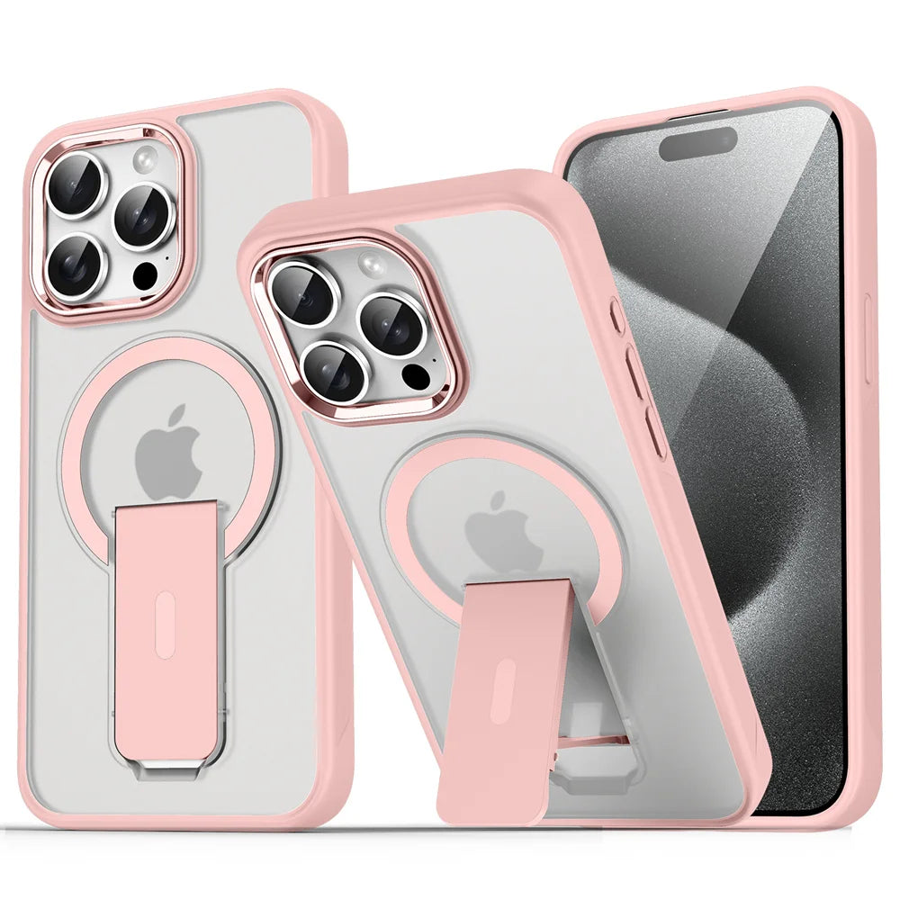 Coque de téléphone magnétique pliable de luxe pour Magsafe pour iPhone
