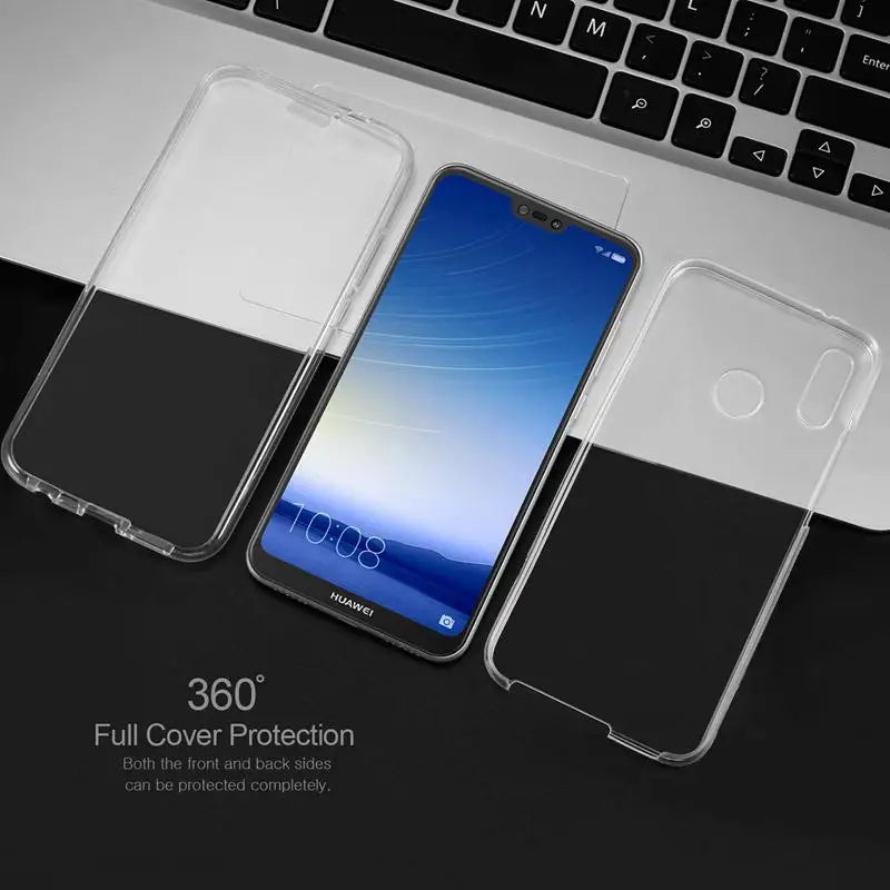 Coque intégrale 360° en silicone pour Huawei