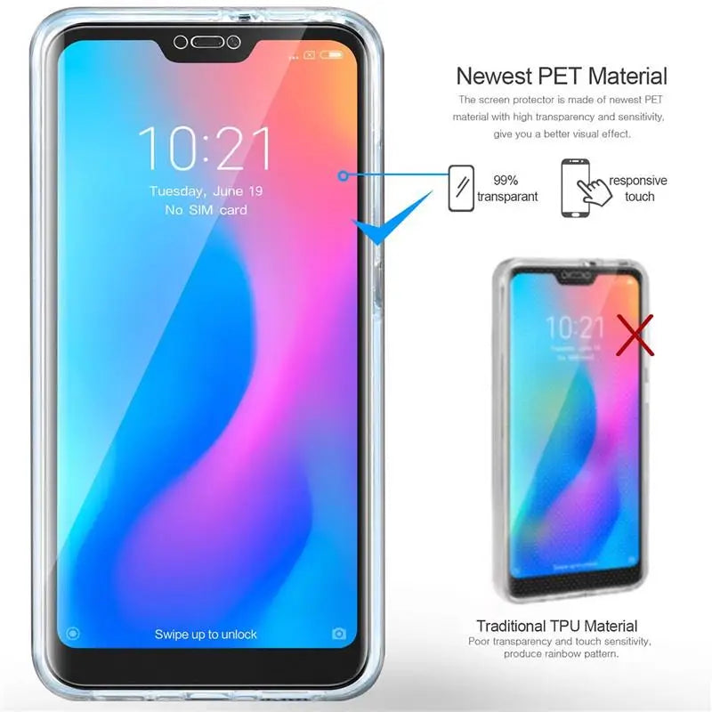 Coque intégrale 360° en silicone pour Huawei