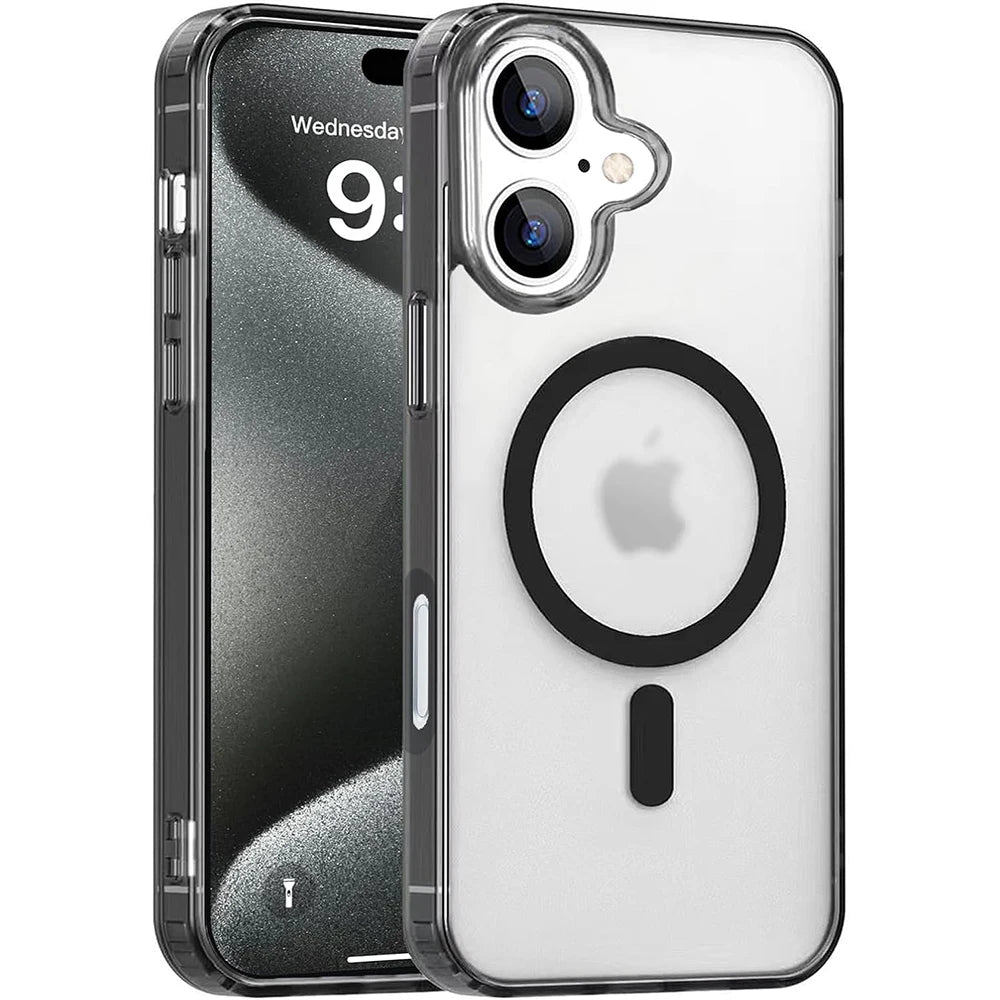 Coque hybride magnétique robuste pour iPhone 16, 15, 14, 13, 12, 11 Pro Max Plus