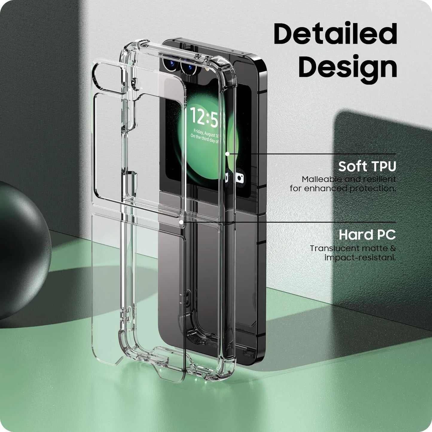 Coque transparente Airbag pour Samsung Galaxy Z Flip