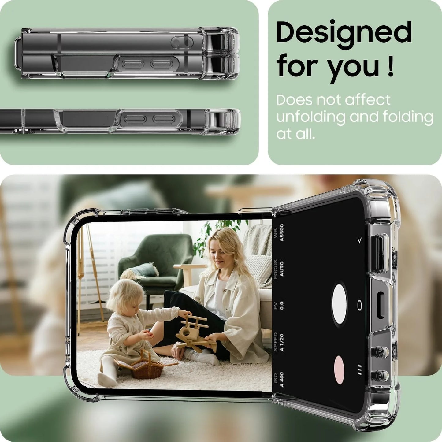 Coque transparente Airbag pour Samsung Galaxy Z Flip