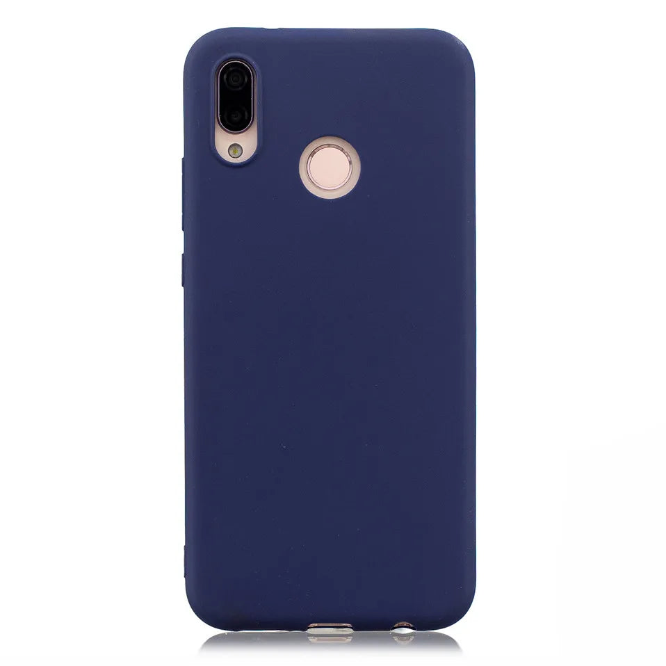 Coque souple en silicone couleur bonbon pour Huawei