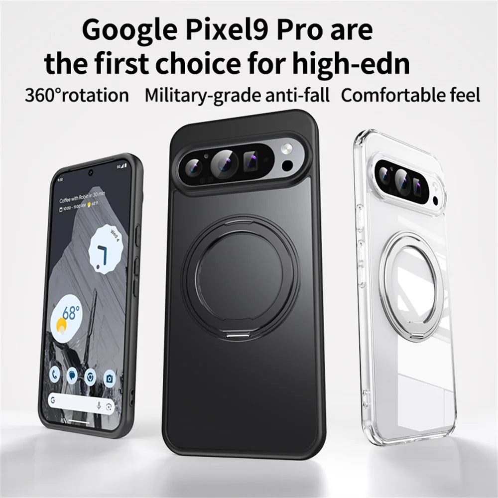 Coque magnétique de luxe avec support rotatif à 360° pour Google Pixel