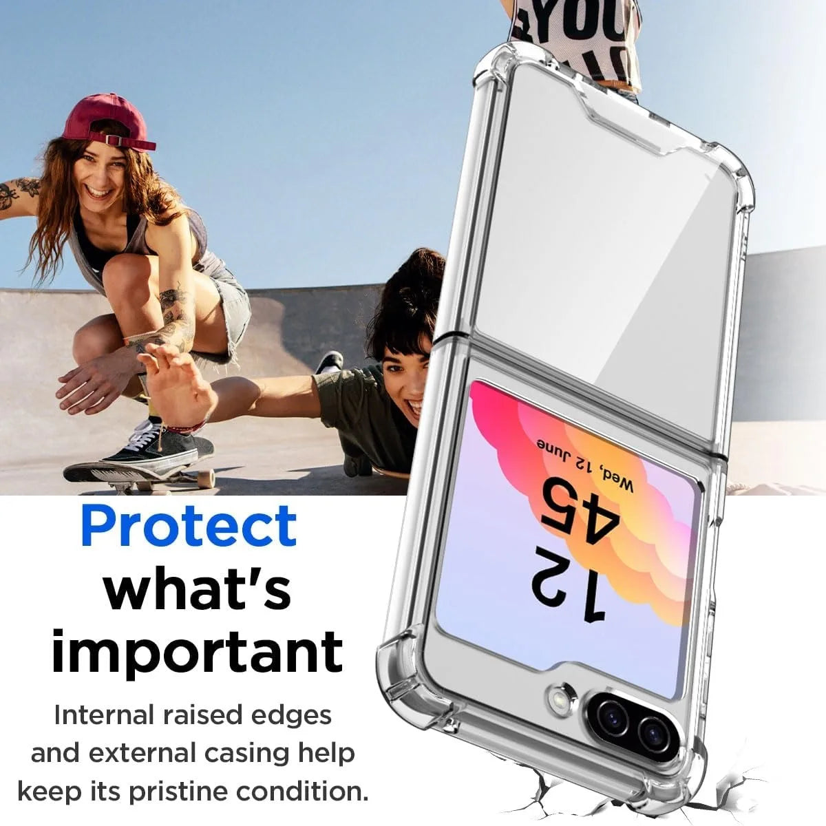 Coque transparente Airbag pour Samsung Galaxy Z Flip