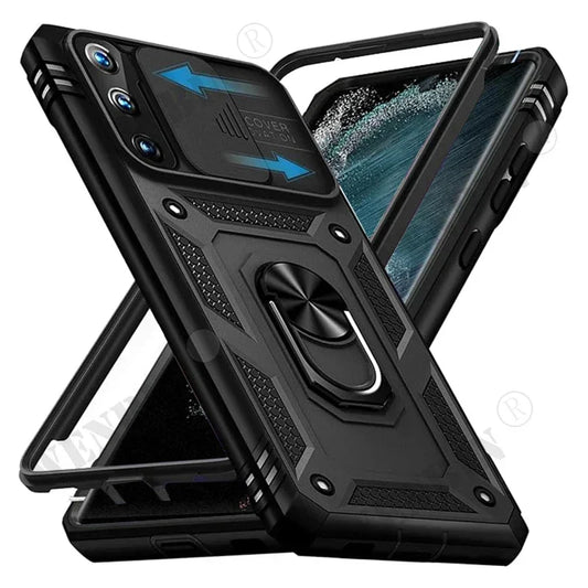 Coque robuste avec béquille à 360 degrés pour Samsung S25 Ultra, S24, S23, S22...