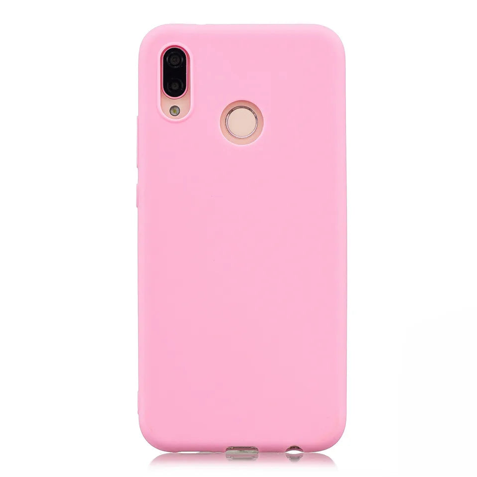 Coque souple en silicone couleur bonbon pour Huawei