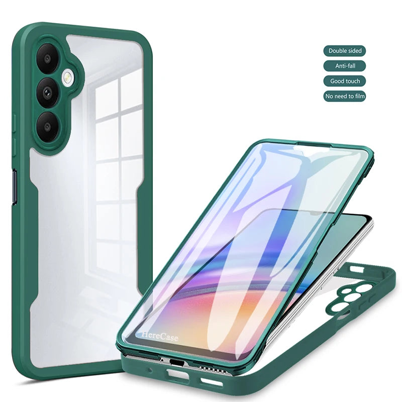 Coque de protection d'écran intégrale transparente antichoc pour Samsung Galaxy A16...