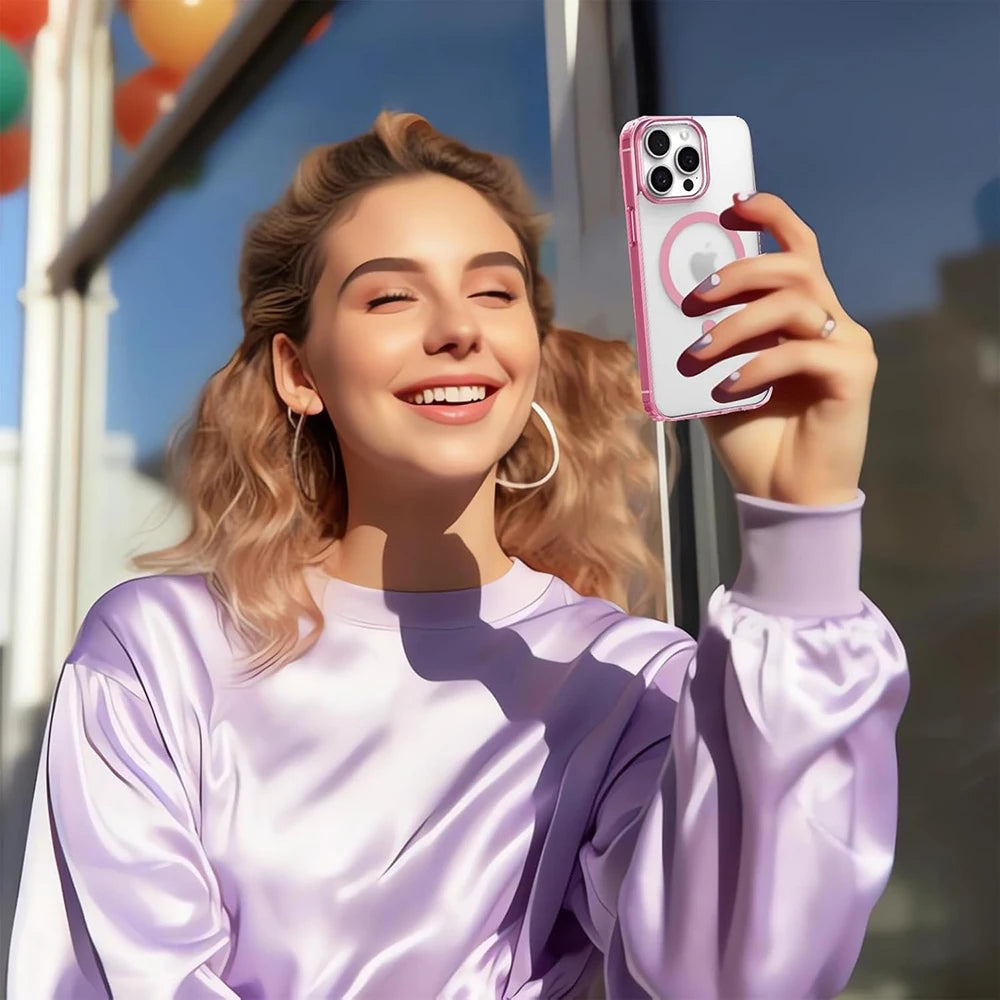 Coque hybride magnétique robuste pour iPhone 16, 15, 14, 13, 12, 11 Pro Max Plus