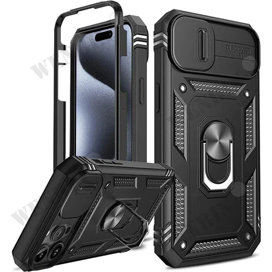 Coque robuste avec béquille à 360 degrés pour iPhone