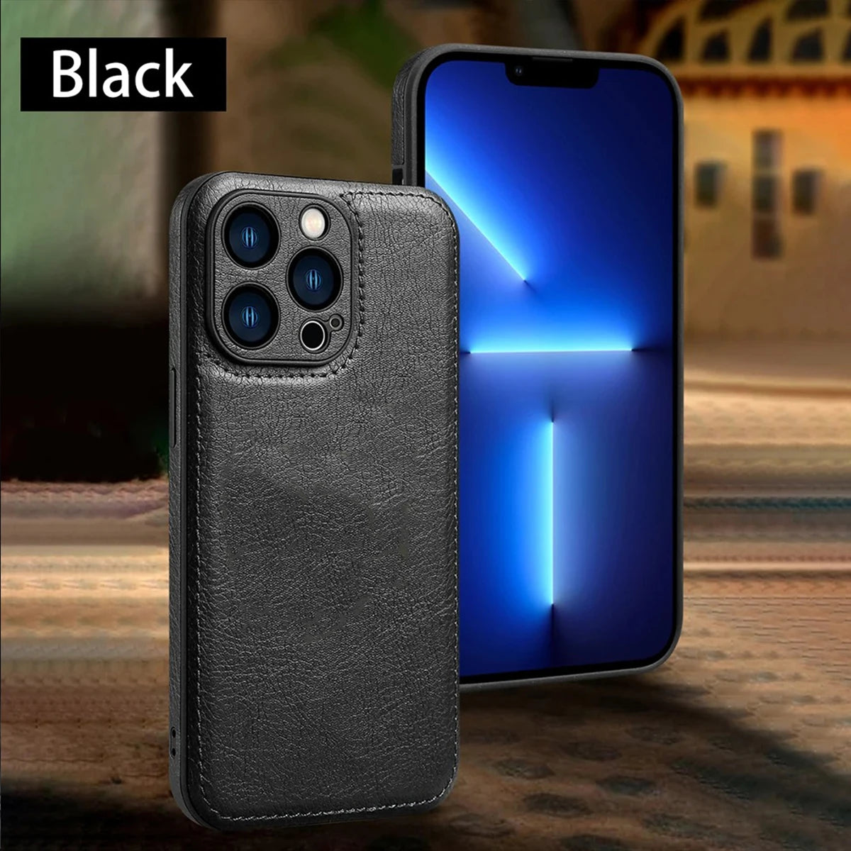 Coque en cuir souple pour iPhone