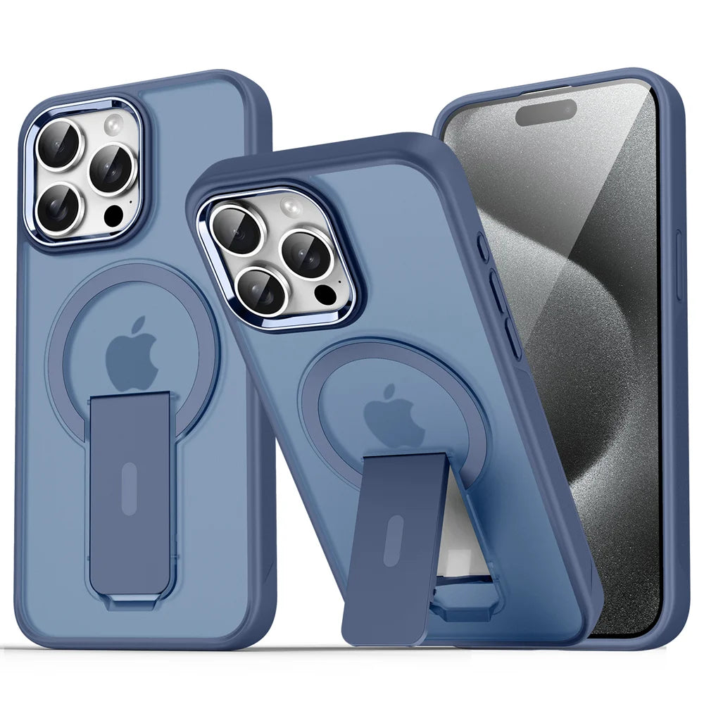Coque de téléphone magnétique pliable de luxe pour Magsafe pour iPhone