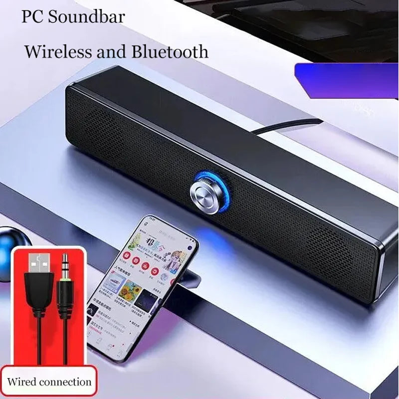 Soundbar Bluetooth Speaker Stereo Powerful Bass 