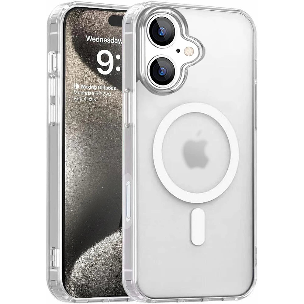 Coque hybride magnétique robuste pour iPhone 16, 15, 14, 13, 12, 11 Pro Max Plus