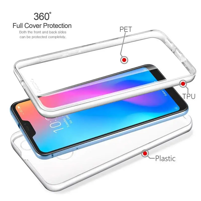 Coque intégrale 360° en silicone pour Huawei