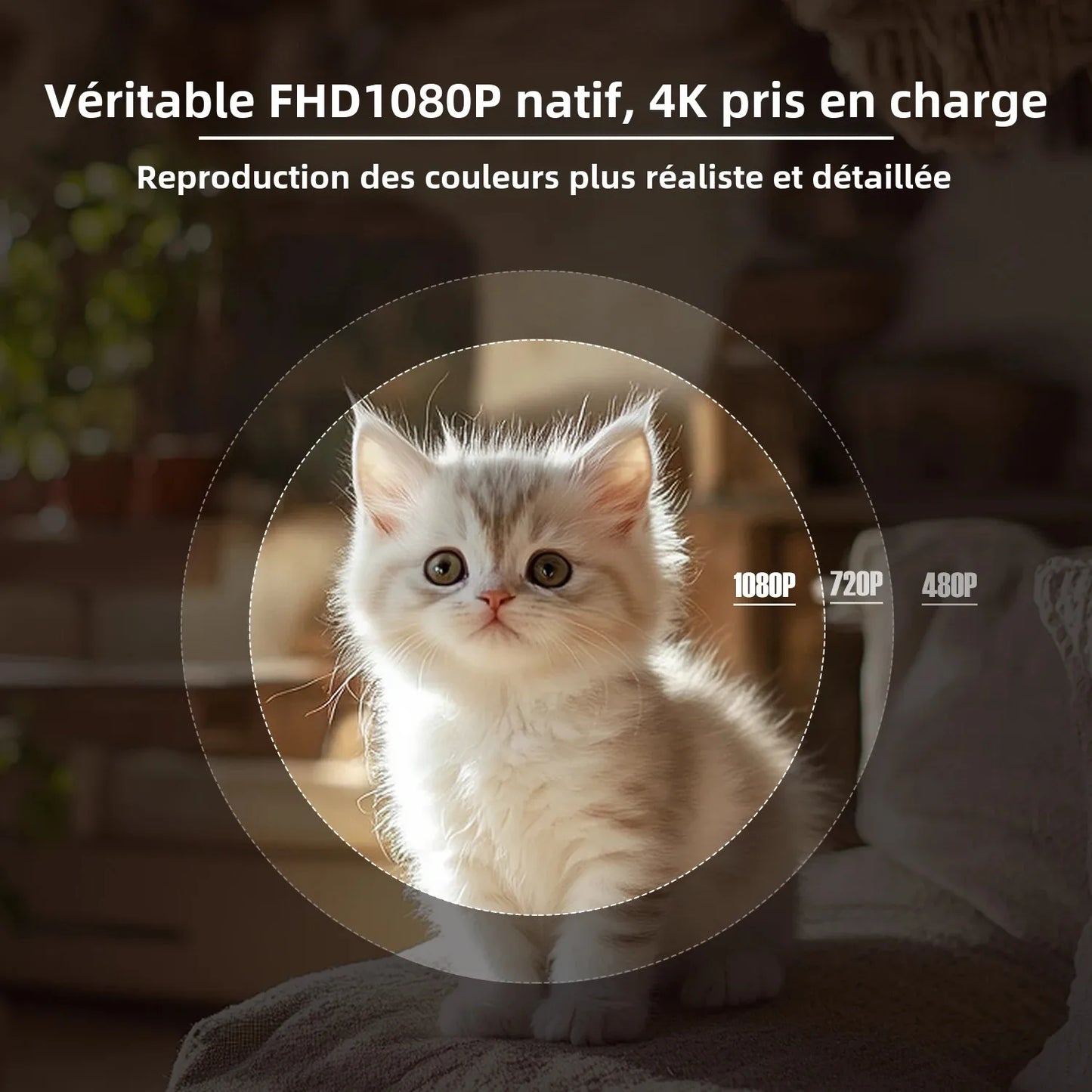 Projecteur Magcubic Native 1080P 650ANSI 4K Android 11