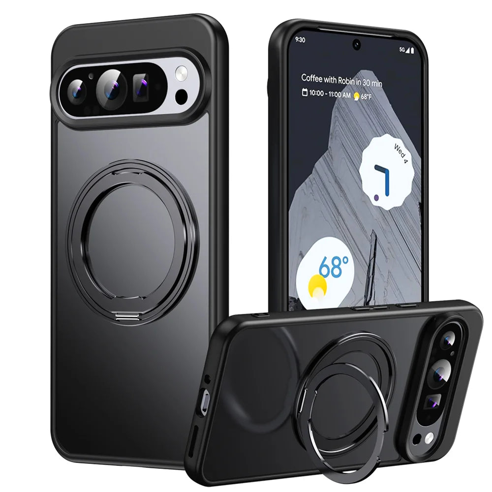 Coque magnétique de luxe avec support rotatif à 360° pour Google Pixel