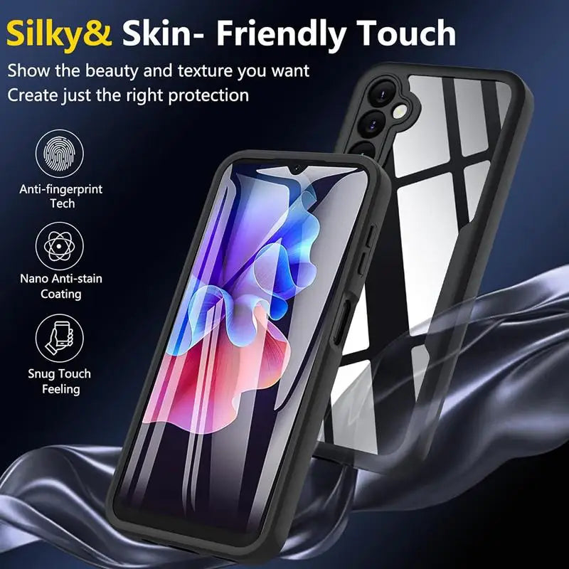 Coque de protection d'écran intégrale transparente antichoc pour Samsung Galaxy A16...