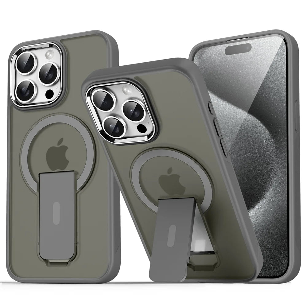 Coque de téléphone magnétique pliable de luxe pour Magsafe pour iPhone
