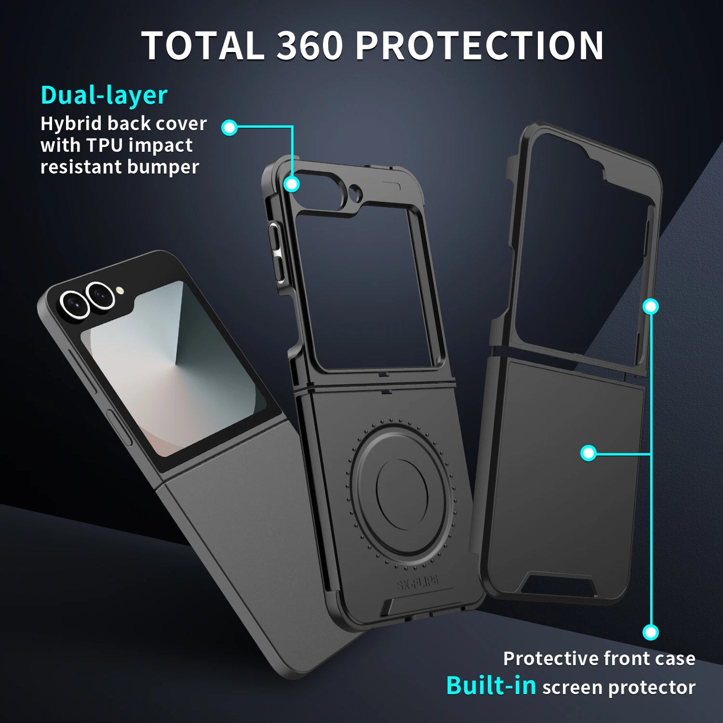 Coque de protection mate et fine pour Samsung Galaxy Z Flip