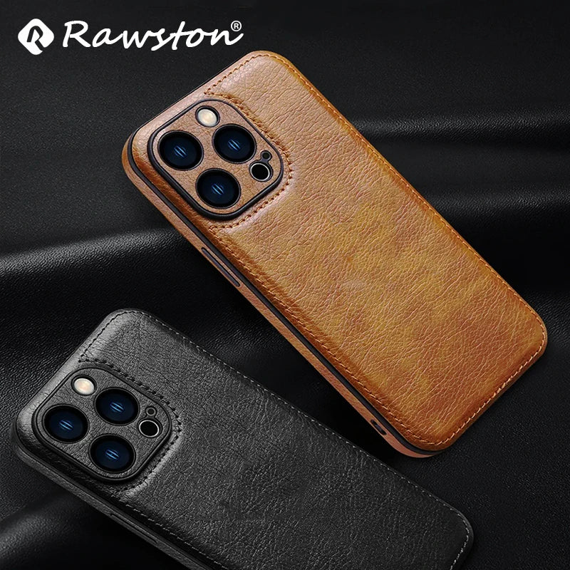 Coque en cuir souple pour iPhone
