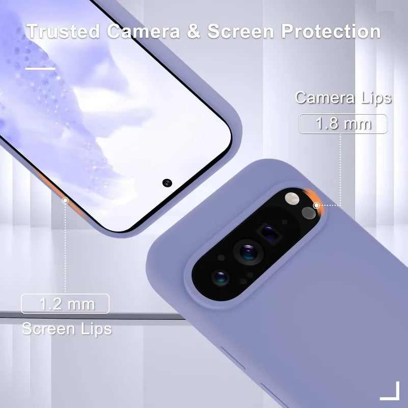 Coque tendance en silicone liquide pour Google Pixel 9 Pro et plus