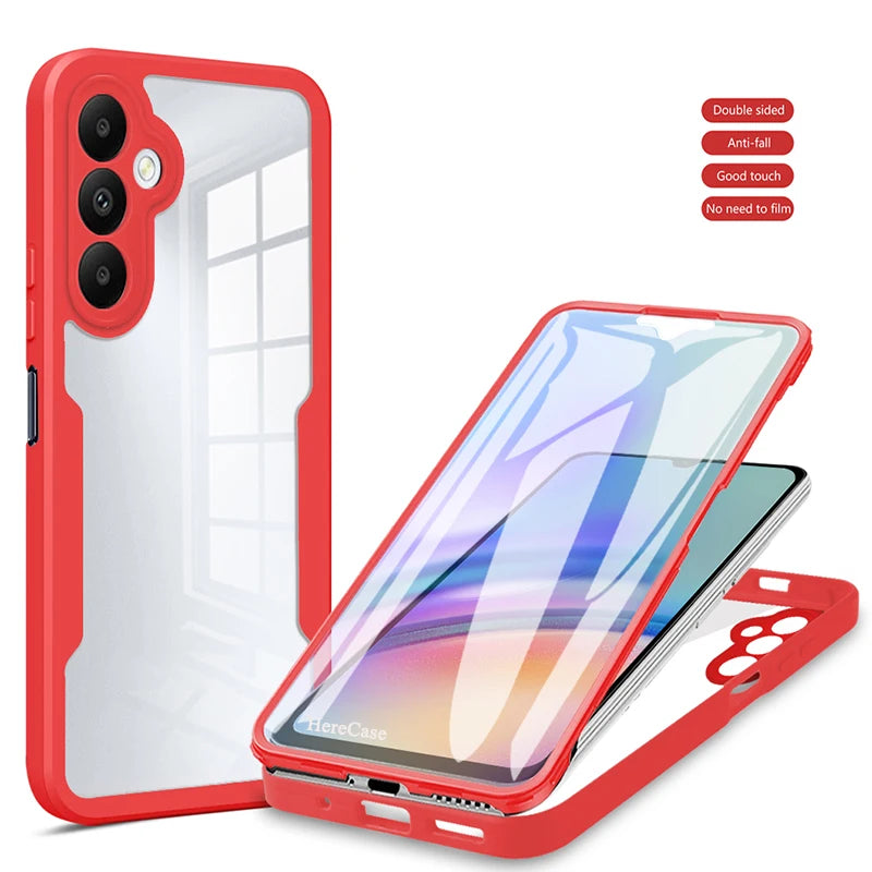 Coque de protection d'écran intégrale transparente antichoc pour Samsung Galaxy A16...