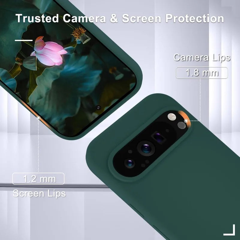 Coque tendance en silicone liquide pour Google Pixel 9 Pro et plus