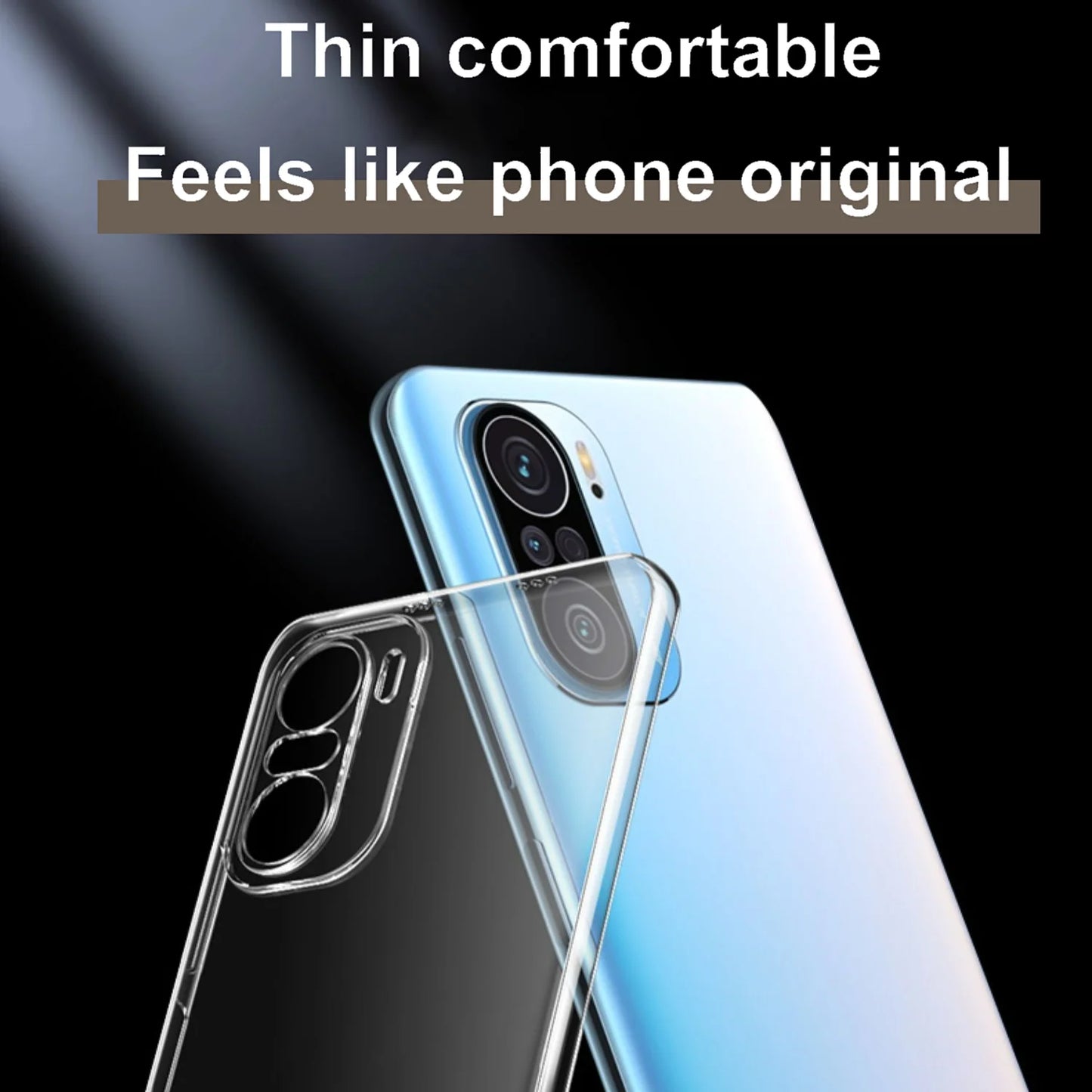 Coque souple transparente ultra fine et résistante aux chocs pour Xiaomi