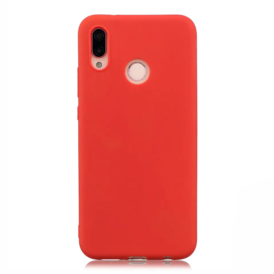 Coque souple en silicone couleur bonbon pour Huawei